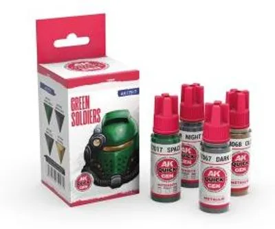 Produktbild von AK Interactive AK17517 - Green Soldiers (Quick Gen Set) 4x 18ml -