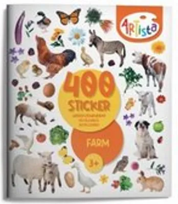 Immagine prodotto di Artista 9315131 Stickerbuch Bauernhof, 400 naturgetreue Sticker, wiederverwendbar, für Erwachsene und Kinder ab 3 Jahren
