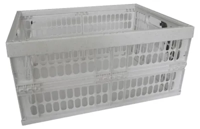 Produktbild von Klappbox 32l EUROHOME® – aus Kunststoff, 48x35x4,6cm – Ideal für Küche, Keller, Garage und Garten - vielseitig, robust und platzsparend