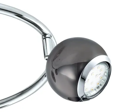 Image de EGLO Bimeda LED nickel Plafonnier à trois lampes