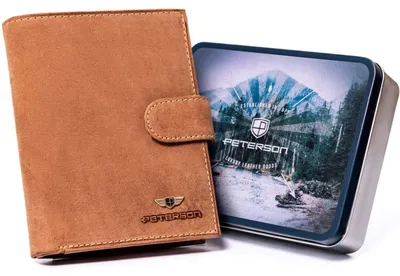 Image de Portefeuille homme en cuir avec RFID Protect - Peterson