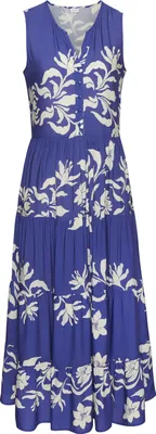 Produktbild von LASCANA Druckkleid creme-royalblau Größe 34