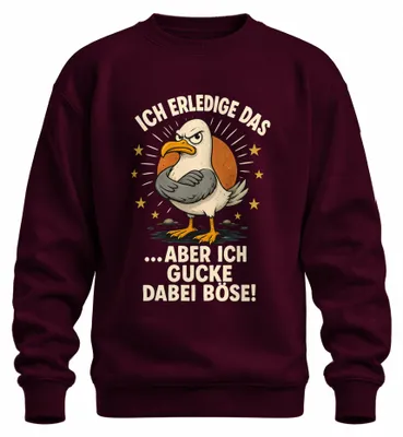 Imagen del producto de Lo haré, pero mientras tanto, estoy viendo una sudadera con estampado "Statement", con un toque sarcástico, de color burdeos, talla XL