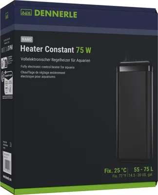Produktbild von Dennerle Nano Heater Constant 75 W - Vollelektronischer Regelheizer für Aquarien von 55 - 75 Liter