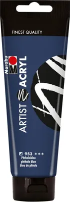 Obrázok produktu pre Marabu12200044953 Marabu Artist akrylová farba Artist Acryl, 120 ml, ftalová modrá
