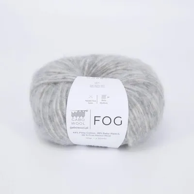 Produktbild von Gabo Wool Fog Strickgarn 6546 Hellgrau 44% Pima-Baumwolle 28% Baby-Alpaka 28% Merino 50g 125m Blow-Yarn