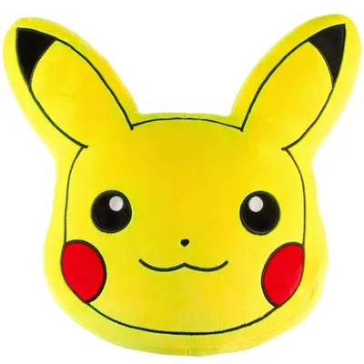 Produktbild von 3D Pikachu Plüschkissen - Dekokissen für das Kinderzimmer 45 x 45 cm