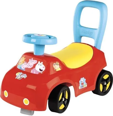 Zdjęcie produktu dla Jeździk dla Dzieci Peppa Pig 2w1, Schowek pod Siedzeniem, Od 10 Miesięcy, Wyprodukowano we Francji