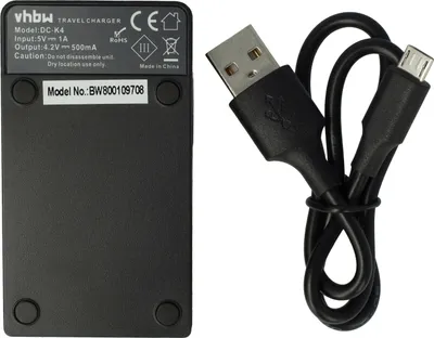 Produktbild von vhbw USB Ladegerät kompatibel mit Sony Handycam HDR-GW55VE Kamera Camcorder/Akku - Ladeschale, Ladeanzeige, 4,2 V