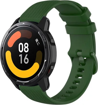Produktbild von Strap-it Xiaomi Watch S1 Luxus-Silikonarmband (Armeegrün)