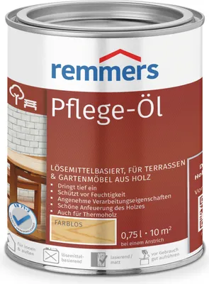 Produktbild von Remmers Pflege-Öl farblos 0,75 l, Holzöl