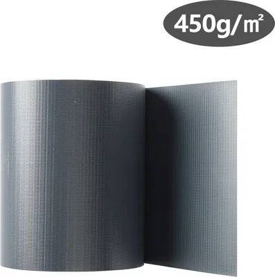Produktbild von Jayseuw Sichtschutzstreifen PVC Doppelstabmatten Zaun Windschutz 2 Rollen á 35m x 19cm Anthrazit