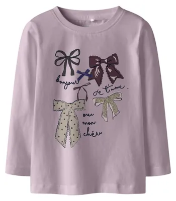 Productafbeelding van NAME IT meisjes top, model Nmfrakerna Ls, kleur Keepsake Lilac, maat 92 cm