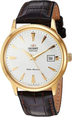 A close-up studio shot of a men's wristwatch.