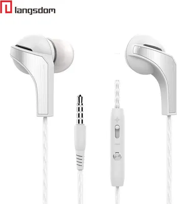 Image de Casques en métal de Langsdom R29 dans l'oreille Blanc