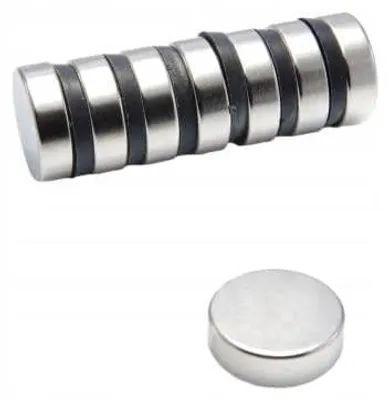 Image de Aimant néodyme cylindrique MW 20x6 N38, 25 pièces