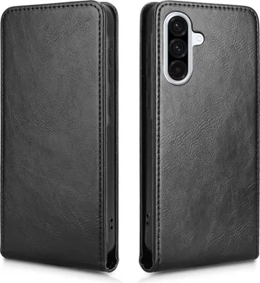 Immagine prodotto di Custodia per Samsung Galaxy A36/A56 - Cover portafoglio Phonesta Leather Vertical Flip - Nero