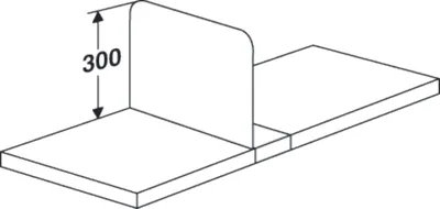 Produktbild von Fachteiler verschiebbar für Büro-Regal Progress 2000 Tiefe 60cm
