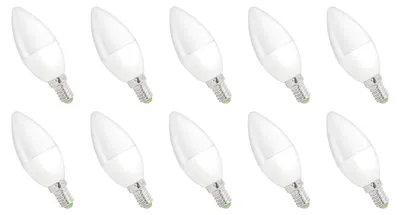 Produktbild von Spectrum E14 LED Kerzenlampe 4W 330lm 3000K Warmweiß 230V 10 Stück