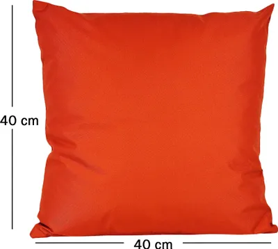 Produktbild von JACK 1x 40x40cm Outdoor Kissenhülle Bezug Lounge Garten Einfarbig, Farbe:Orange