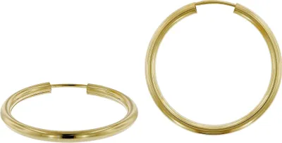 trendor 51173 Damen Ohrringe Gold 333 / 8K Creolen Breite 2,5 mm Ø 30 mm