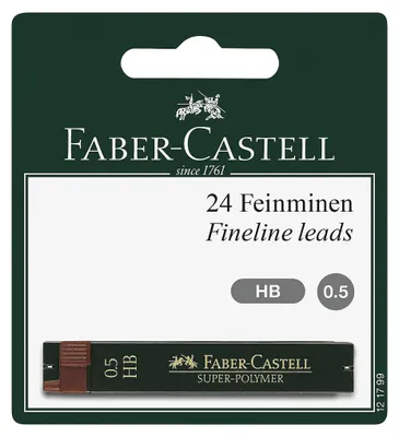 Zdjęcie produktu dla Faber Castell Fineline cienkie ołówki Super Polymer twardość HB 0.5mm
