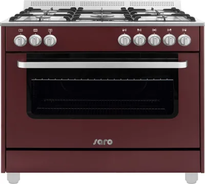 Produktbild von SARO Multifunktionsherd Gas/Elektro Modell TS95C61LVI bordeaux