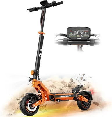 Produktbild von RCB D7 Elektroroller mit Straßenzulassung (ABE),120-140KM,27Ah Batterie,500W Motor,10 Zoll Flatproof-Reifen,APP-Steuerung,Duale Stoßdämpfung,Faltbar