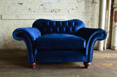 Immagine prodotto di Divano Chesterfield Design Poltrona Divano imbottito Lusso Tessile Divani 1 posto #132