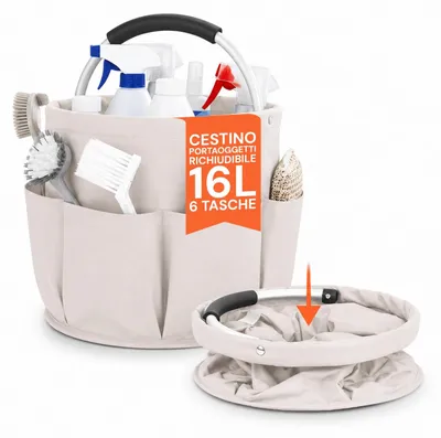 Productafbeelding van Avilia - Opvouwbare multifunctionele emmer, 16 liter, geschikt voor schoonmaken in huis en in de auto, ruimtebesparend