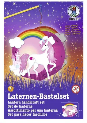Produktbild von Laternen-Bastelset Easy Line 07 Einhorn