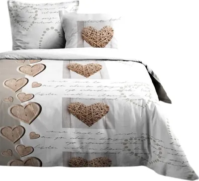 Image de Housse de couette + taie Charming coeur