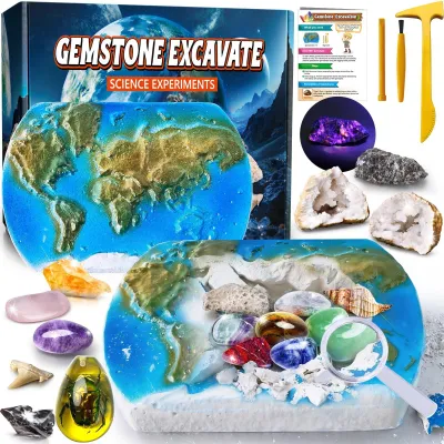 Zdjęcie produktu dla Zestaw do wykopalisk mineralnych - edukacyjna geologia dla dzieci