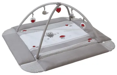 Produktbild von roba Baby Nest 4in1 'Adam & Eule', Wickelauflage, Spieldecke, Activity Center & Laufgittereinlage