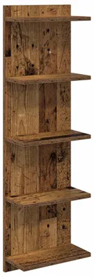 Produktbild von vidaXL Wandregal Altholz 30 x 15 x 100 cm Holzwerkstoff