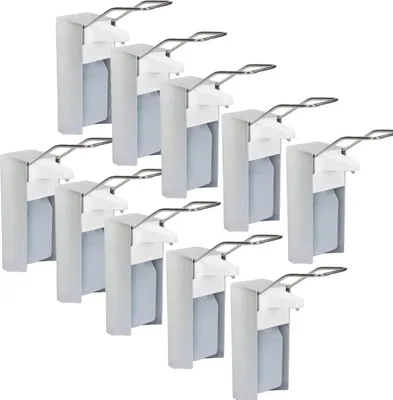 Produktbild von 10 Desinfektionsspender Alu 500 ml Euronorm - LH - Leerflasche - Edelstahlpumpe