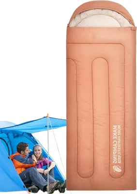 Obrázek produktu pro Spací pytel pro kempování - Outdoorový spacák - Vhodný pro kempování a cestování - Voděodolný a lehký - 220 x 75 cm - 3,5