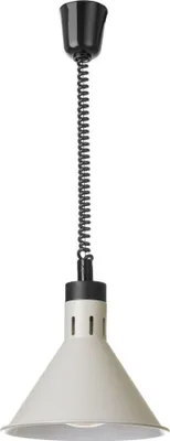 Immagine prodotto di Lampada riscaldante conica regolabile in altezza, HENDI, bianca, 230V/250W, 275x(H)250mm