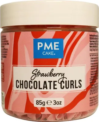 Zdjęcie produktu dla Wiórki czekoladowe o smaku truskawki 85g  PME