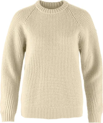 Produktbild von Fjällräven Damen Övik Waffle Knit Pullover Light Beige XS