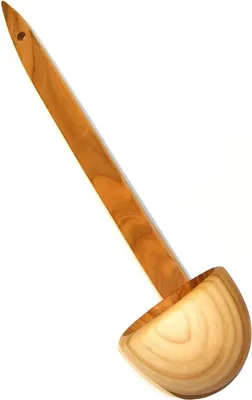 Image de Warzecha, cuillère en bois 36 cm | Cuillère de cuisine en bois de cerisier | Pour le chaudron et la cuisine de plein air | Grande cuillère de cuisson écologique