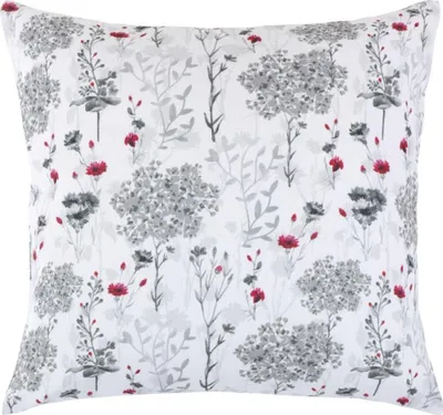 Image de Coussin DITA - 45x45 cm - Gris,Rouge,Blanc