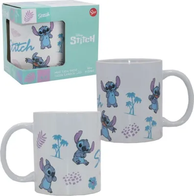 Produktbild von STOR Becher Stitch Blue Lilac Keramikbecher Becher 350 ml