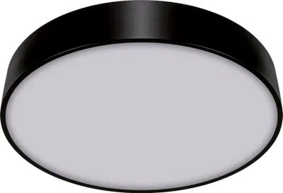 Obrázok produktu pre Stropný plafón moderný čierny okrúhly Ø40cm do kuchyne jedálne neutrálna farba LED 24W TOTEM Struhm