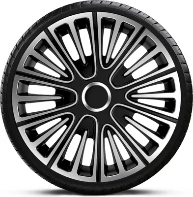 Produktbild von Radkappen Radzierblenden EINZELN (1Stück) 13 Zoll MOTION SILVER BLACK Z461372