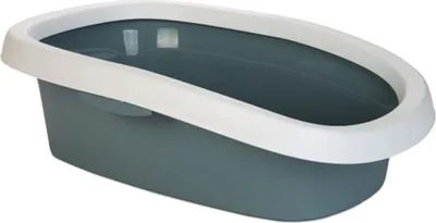 Produktbild von STEFANPLAST Katzentoilette SPRINT 20, weiß und blau 58x39x17cm