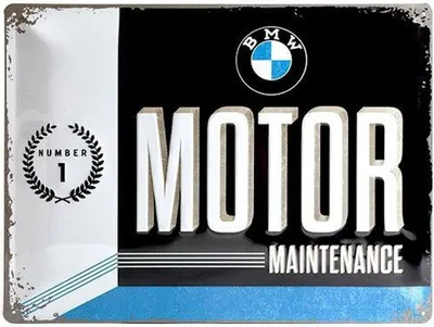 Produktbild von Nostalgic-Art - Blechschild 30 x 40 cm - BMW - Motor Maintenance