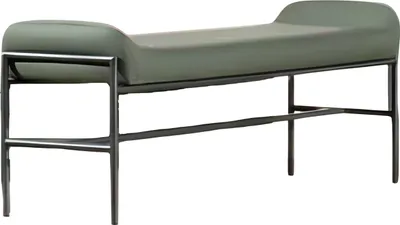 Immagine prodotto di Panca Panca imbottita Mobili per camera da letto Verde Pelle finta Seduta