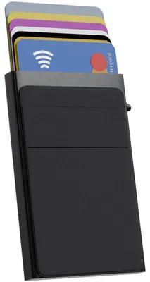 Productafbeelding van Nuvance - Pasjeshouder Uitschuifbaar - Rfid Bescherming - Pasjeshouders voor Mannen en Vrouwen - Creditcardhouder - Rood