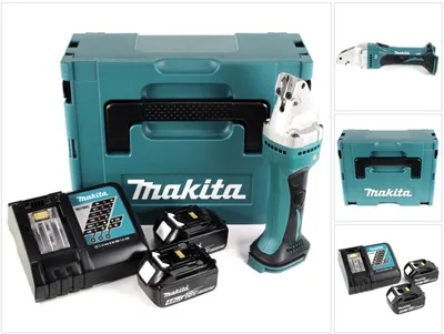Obrázok produktu pre Akumulátorové nožnice na plech Makita DJS 161 RMJ 18 V Li-Ion v Makpac + 2 x 4,0 Ah batéria + nabíjačka